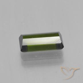 Tormalina Verde scuro naturale da 1.51 ct, Ottagonale / Taglio smeraldo, VVS-VS