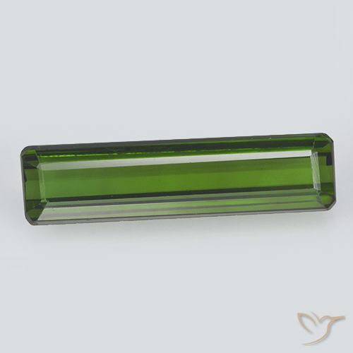 2.07ct Naturale Verde scuro Tormalina, Taglio smeraldo, VVS-VS