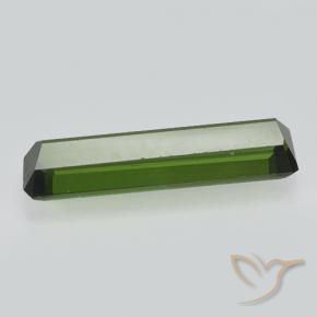 Tormalina Verde scuro naturale da 0.81 ct, Ottagonale / Taglio smeraldo, VVS-VS