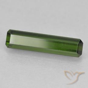 Tormalina Verde scuro naturale da 1.62 ct, Ottagonale / Taglio smeraldo, VVS