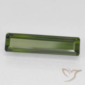 Tormalina Verde scuro naturale da 1.35 ct, Ottagonale / Taglio smeraldo, VVS