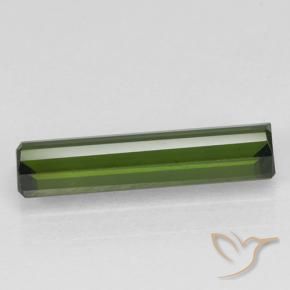 Tormalina Verde scuro naturale da 1.35 ct, Ottagonale / Taglio smeraldo, VVS