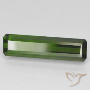 Tormalina Verde scuro naturale da 3.42 ct, Ottagonale / Taglio smeraldo, VVS