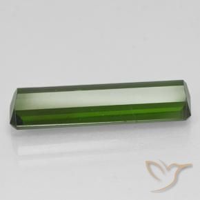 Tormalina Verde scuro naturale da 3.42 ct, Ottagonale / Taglio smeraldo, VVS