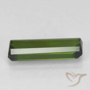 Tormalina Verde scuro naturale da 1.34 ct, Ottagonale / Taglio smeraldo, VVS