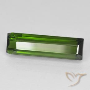 Tormalina Verde scuro naturale da 2.37 ct, Ottagonale / Taglio smeraldo, VVS