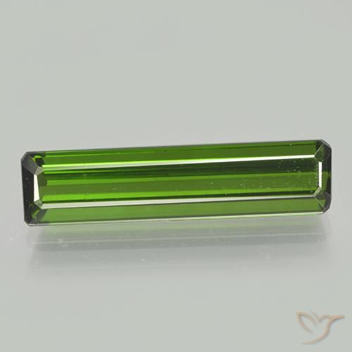2.27ct Naturale Verde terroso Tormalina, Taglio smeraldo, VVS-VS