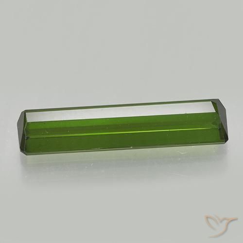 Tormalina Verde terroso naturale da 2.27 ct, Ottagonale / Taglio smeraldo, VVS-VS