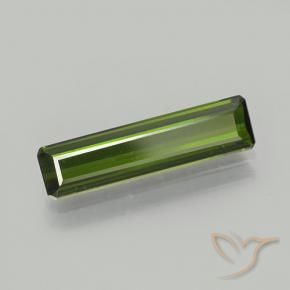 Tormalina Verde terroso naturale da 1.74 ct, Ottagonale / Taglio smeraldo, VVS-VS