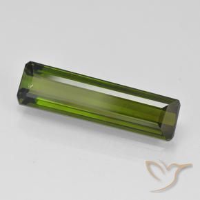 Tormalina Verde scuro naturale da 1.59 ct, Ottagonale / Taglio smeraldo, VS