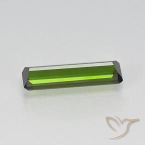 Tormalina Verde scuro naturale da 1.11 ct, Ottagonale / Taglio smeraldo, VVS-VS