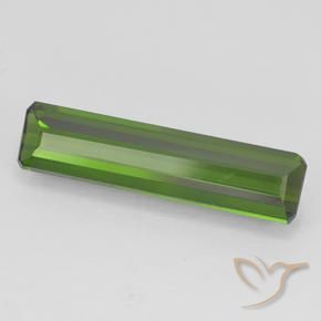 Tormalina Verde scuro naturale da 1.92 ct, Ottagonale / Taglio smeraldo, VVS-VS