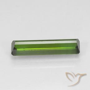 Tormalina Verde scuro naturale da 1.68 ct, Ottagonale / Taglio smeraldo, VVS-VS