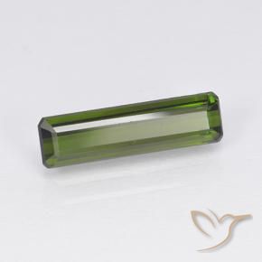 Tormalina Verde scuro naturale da 1.63 ct, Ottagonale / Taglio smeraldo, VVS