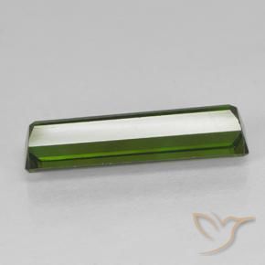 Tormalina Verde scuro naturale da 2.10 ct, Ottagonale / Taglio smeraldo, VVS-VS