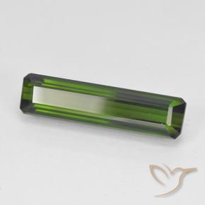 Tormalina Verde scuro naturale da 3.44 ct, Ottagonale / Taglio smeraldo, VVS-VS