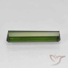 Tormalina Verde scuro naturale da 1.70 ct, Ottagonale / Taglio smeraldo, VVS
