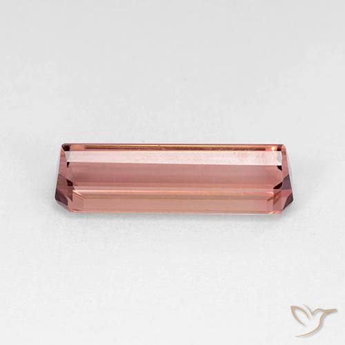Tormalina Rosa arancio naturale da 2.91 ct, Ottagonale / Taglio smeraldo, VVS-VS