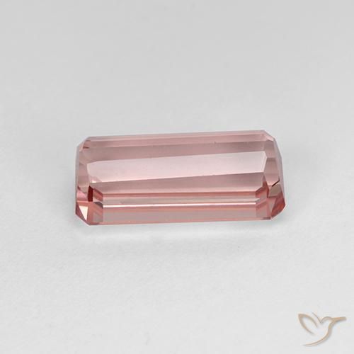 Tormalina Rosa chiaro naturale da 3.00 ct, Ottagonale / Taglio smeraldo, VVS-VS