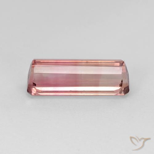 Tormalina Rosa arancio naturale da 3.37 ct, Ottagonale / Taglio smeraldo, VVS-VS