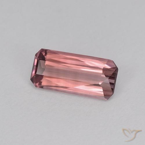 Tormalina Rosa scuro naturale da 0.97 ct, Ottagonale / Taglio smeraldo, VVS-VS