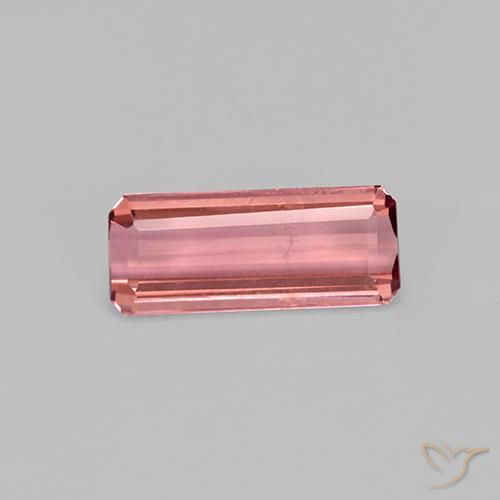 Tormalina Rosa palissandro naturale da 0.93 ct, Ottagonale / Taglio smeraldo, VVS-VS