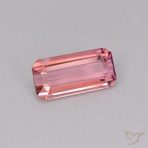 Tormalina Tono rosa caldo naturale da 1.10 ct, Ottagonale / Taglio smeraldo, VS