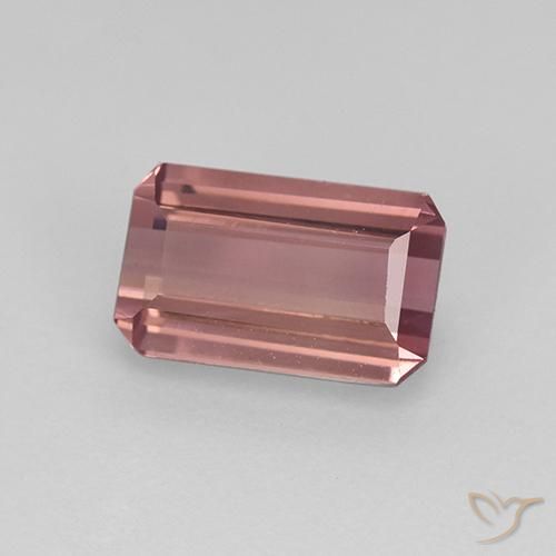Tormalina Rosa medio naturale da 1.14 ct, Ottagonale / Taglio smeraldo, VVS-VS
