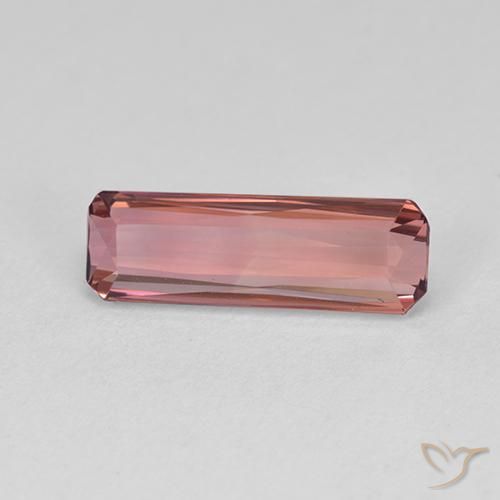 Tormalina Rosa intenso naturale da 1.84 ct, Ottagonale / Taglio smeraldo, VVS-VS