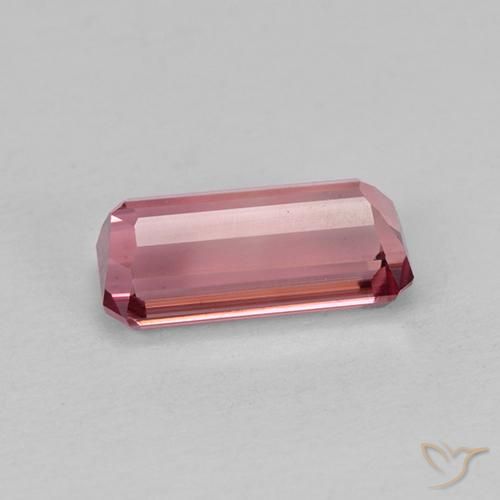 Tormalina Rosa arancio naturale da 1.03 ct, Ottagonale / Taglio smeraldo, VVS-VS