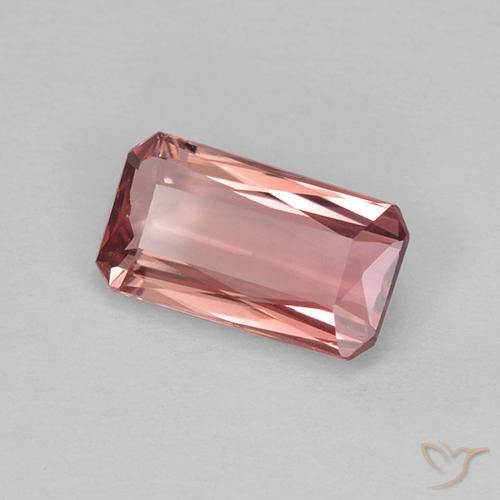 Tormalina Rosa medio naturale da 1.21 ct, Ottagonale / Taglio smeraldo, VVS-VS