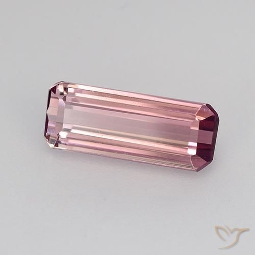 Tormalina Rosa viola naturale da 1.63 ct, Ottagonale / Taglio smeraldo, VVS