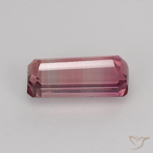 Tormalina Rosa scuro naturale da 1.56 ct, Ottagonale / Taglio smeraldo, VVS