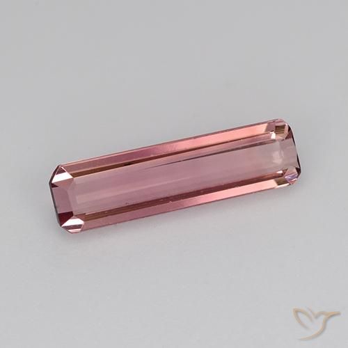 Tormalina Rosa scuro naturale da 1.28 ct, Ottagonale / Taglio smeraldo, VVS