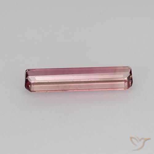 Tormalina Rosa scuro naturale da 1.28 ct, Ottagonale / Taglio smeraldo, VVS