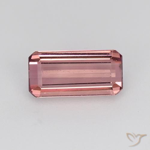 Tormalina Rosa arancio naturale da 1.32 ct, Ottagonale / Taglio smeraldo, VVS