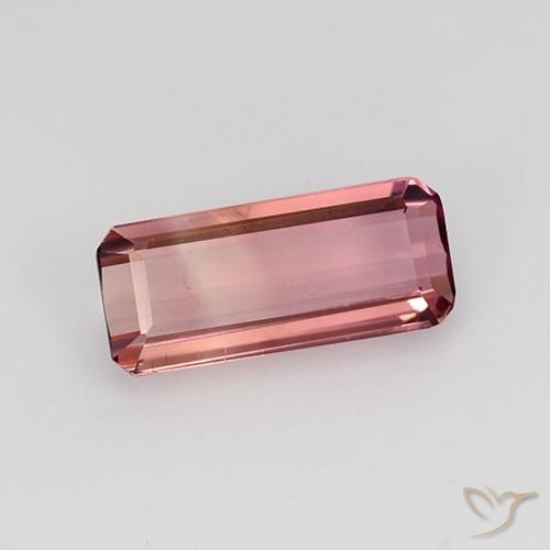 Tormalina Rosa medio naturale da 1.18 ct, Ottagonale / Taglio smeraldo, VVS