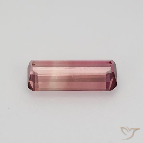 Tormalina Rosa medio naturale da 1.18 ct, Ottagonale / Taglio smeraldo, VVS