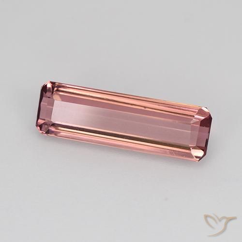 Tormalina Rosa arancio naturale da 1.45 ct, Ottagonale / Taglio smeraldo, VVS