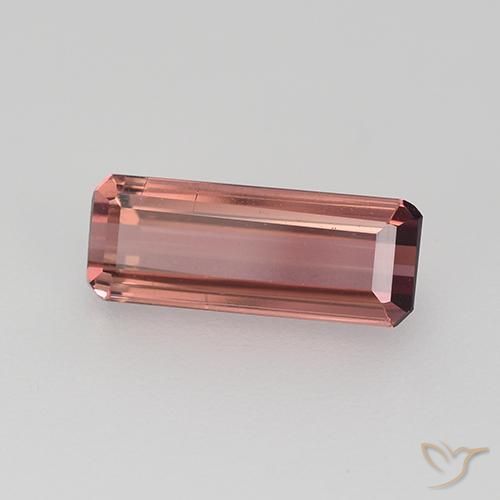 Tormalina Rosa rossastra naturale da 1.56 ct, Ottagonale / Taglio smeraldo, VVS