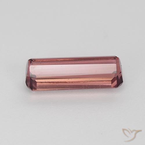 Tormalina Rosa rossastra naturale da 1.56 ct, Ottagonale / Taglio smeraldo, VVS
