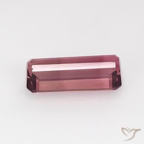 Tormalina Rosa viola naturale da 1.61 ct, Ottagonale / Taglio smeraldo, VVS