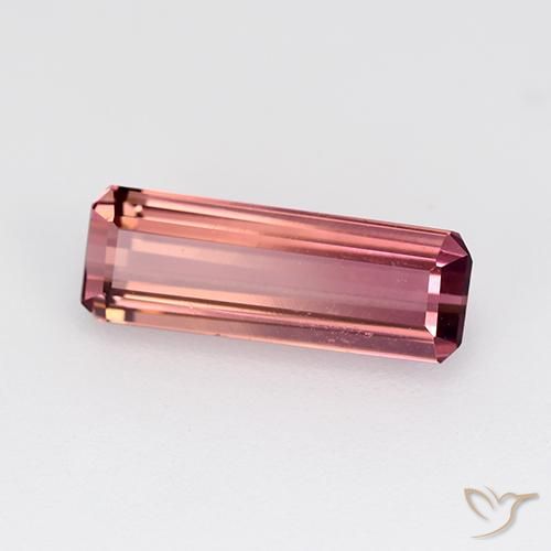 Tormalina Rosa scuro naturale da 1.84 ct, Ottagonale / Taglio smeraldo, VVS