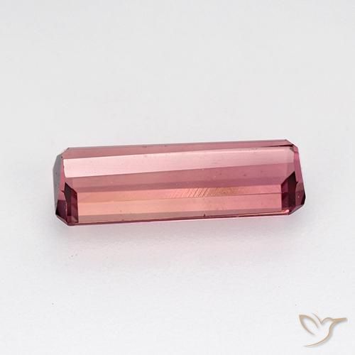 Tormalina Rosa scuro naturale da 1.84 ct, Ottagonale / Taglio smeraldo, VVS