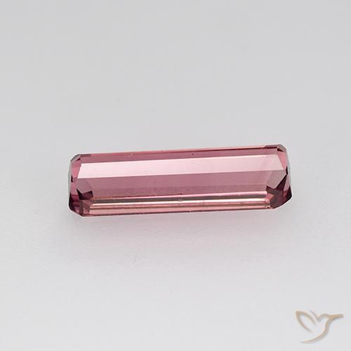 Tormalina Rosa intenso naturale da 1.31 ct, Ottagonale / Taglio smeraldo, VVS