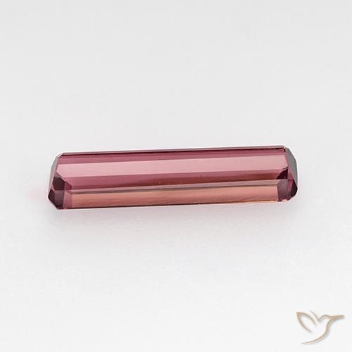Tormalina Rosa medio naturale da 1.24 ct, Ottagonale / Taglio smeraldo, VVS