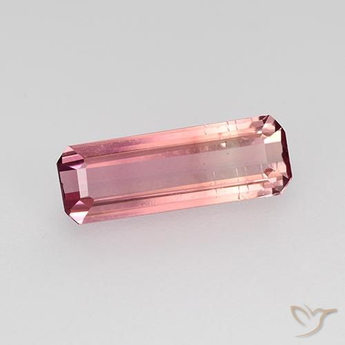 Tormalina Rosa shocking chiaro naturale da 1.25 ct, Ottagonale / Taglio smeraldo, VVS