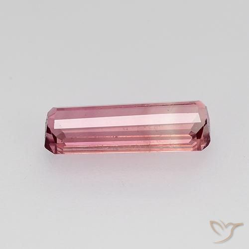 Tormalina Rosa shocking chiaro naturale da 1.25 ct, Ottagonale / Taglio smeraldo, VVS