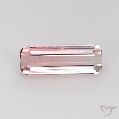 Tormalina Rosa chiaro gomma da masticare naturale da 1.17 ct, Ottagonale / Taglio smeraldo, VVS