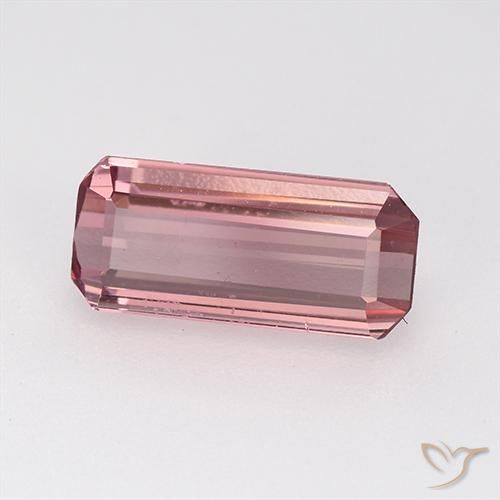 Tormalina Rosa shocking chiaro naturale da 1.54 ct, Ottagonale / Taglio smeraldo, VVS